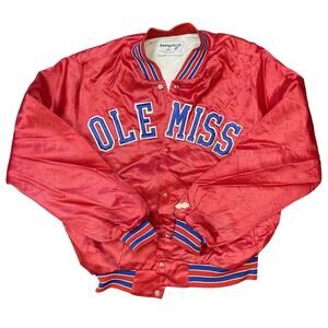 Swingster Ole Miss Red and Blue Bomber Jacket
